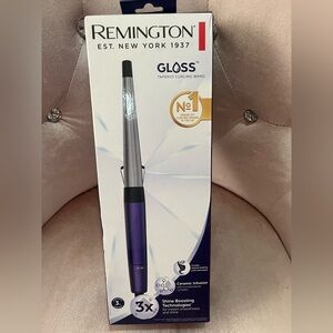 Remington Gloss Tapered Curling Wand - Purple and Silver